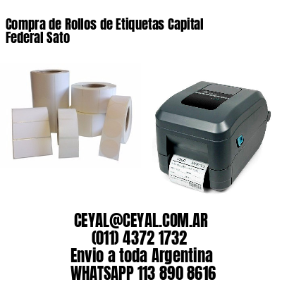 Compra de Rollos de Etiquetas Capital Federal Sato