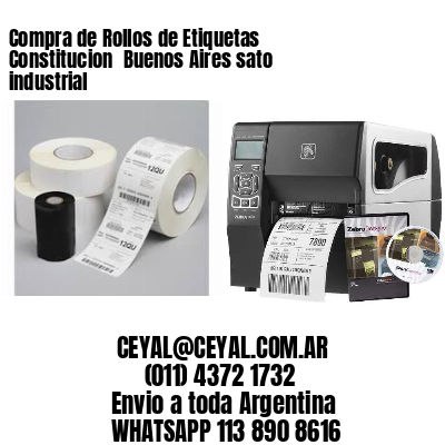 Compra de Rollos de Etiquetas Constitucion  Buenos Aires sato industrial