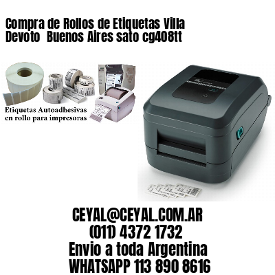 Compra de Rollos de Etiquetas Villa Devoto  Buenos Aires sato cg408tt