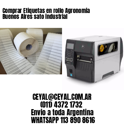 Comprar Etiquetas en rollo Agronomia Buenos Aires sato industrial