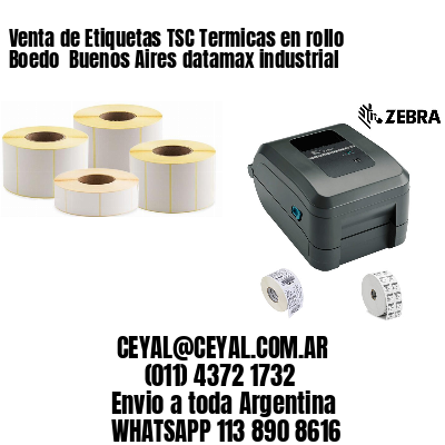 Venta de Etiquetas TSC Termicas en rollo Boedo  Buenos Aires datamax industrial