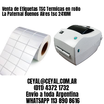 Venta de Etiquetas TSC Termicas en rollo La Paternal Buenos Aires tsc 2410M