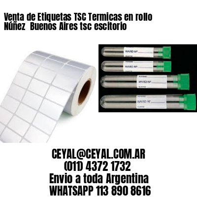 Venta de Etiquetas TSC Termicas en rollo Núñez  Buenos Aires tsc escitorio