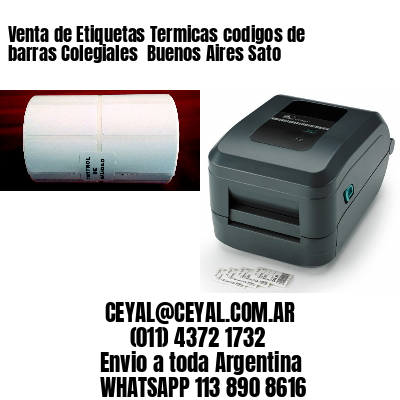 Venta de Etiquetas Termicas codigos de barras Colegiales  Buenos Aires Sato