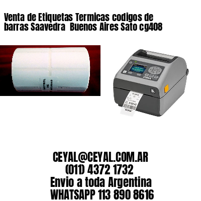 Venta de Etiquetas Termicas codigos de barras Saavedra  Buenos Aires Sato cg408
