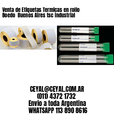 Venta de Etiquetas Termicas en rollo Boedo  Buenos Aires tsc industrial