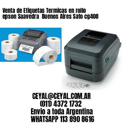 Venta de Etiquetas Termicas en rollo epson Saavedra  Buenos Aires Sato cg408