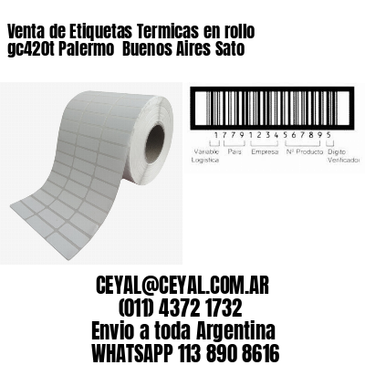 Venta de Etiquetas Termicas en rollo gc420t Palermo  Buenos Aires Sato