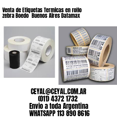 Venta de Etiquetas Termicas en rollo zebra Boedo  Buenos Aires Datamax