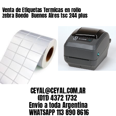Venta de Etiquetas Termicas en rollo zebra Boedo  Buenos Aires tsc 244 plus
