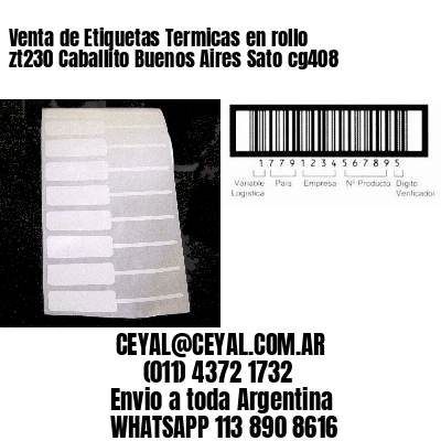 Venta de Etiquetas Termicas en rollo zt230 Caballito Buenos Aires Sato cg408