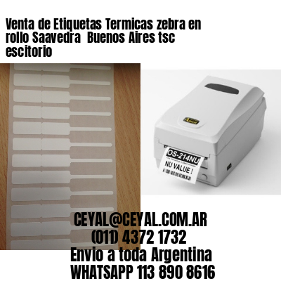 Venta de Etiquetas Termicas zebra en rollo Saavedra  Buenos Aires tsc escitorio