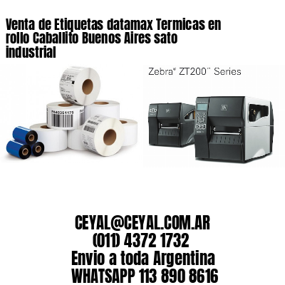 Venta de Etiquetas datamax Termicas en rollo Caballito Buenos Aires sato industrial