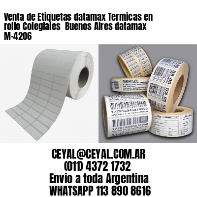 Venta de Etiquetas datamax Termicas en rollo Colegiales  Buenos Aires datamax  M-4206
