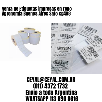 Venta de Etiquetas impresas en rollo Agronomia Buenos Aires Sato cg408