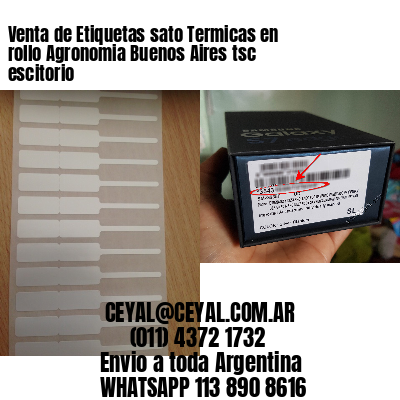 Venta de Etiquetas sato Termicas en rollo Agronomia Buenos Aires tsc escitorio
