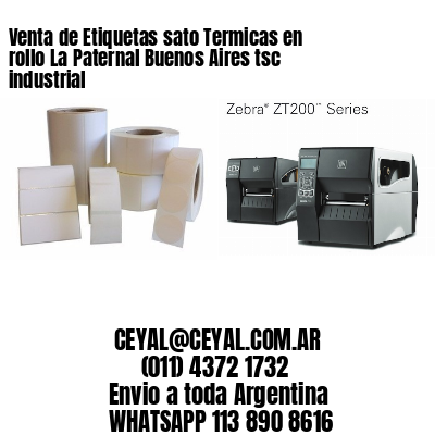 Venta de Etiquetas sato Termicas en rollo La Paternal Buenos Aires tsc industrial