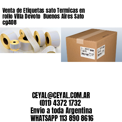 Venta de Etiquetas sato Termicas en rollo Villa Devoto  Buenos Aires Sato cg408