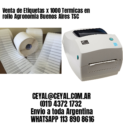 Venta de Etiquetas x 1000 Termicas en rollo Agronomia Buenos Aires TSC