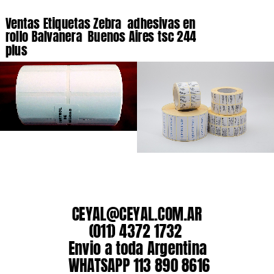 Ventas Etiquetas Zebra  adhesivas en rollo Balvanera  Buenos Aires tsc 244 plus