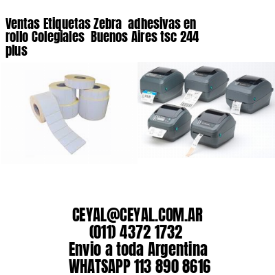 Ventas Etiquetas Zebra  adhesivas en rollo Colegiales  Buenos Aires tsc 244 plus