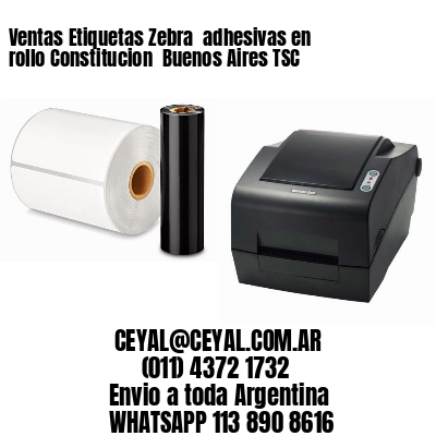 Ventas Etiquetas Zebra  adhesivas en rollo Constitucion  Buenos Aires TSC