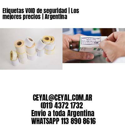 Etiquetas VOID de seguridad | Los mejores precios | Argentina