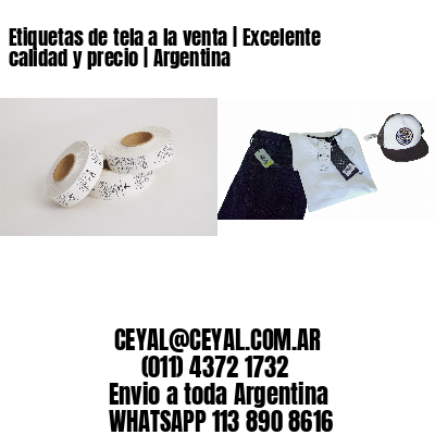 Etiquetas de tela a la venta | Excelente calidad y precio | Argentina