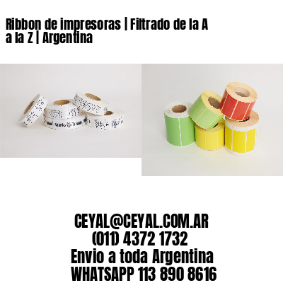 Ribbon de impresoras | Filtrado de la A a la Z | Argentina