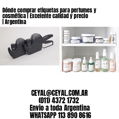 Dónde comprar etiquetas para perfumes y cosmética | Excelente calidad y precio | Argentina
