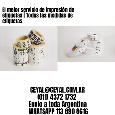 El mejor servicio de impresión de etiquetas | Todas las medidas de etiquetas