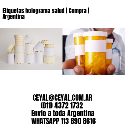 Etiquetas holograma salud | Compra | Argentina