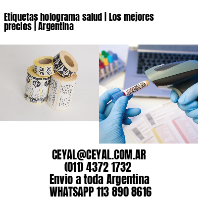 Etiquetas holograma salud | Los mejores precios | Argentina