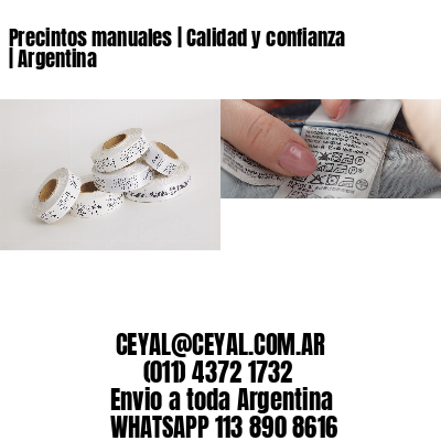 Precintos manuales | Calidad y confianza | Argentina