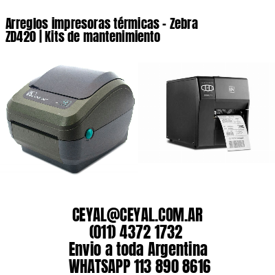 Arreglos impresoras térmicas – Zebra ZD420 | Kits de mantenimiento