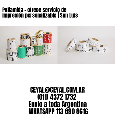 Poliamida – ofrece servicio de impresión personalizable | San Luis