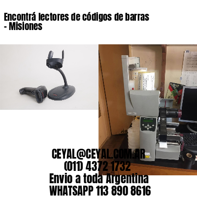 Encontrá lectores de códigos de barras – Misiones