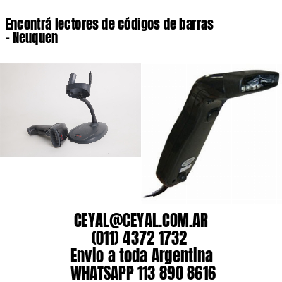 Encontrá lectores de códigos de barras – Neuquen