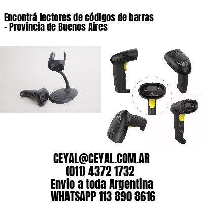 Encontrá lectores de códigos de barras – Provincia de Buenos Aires