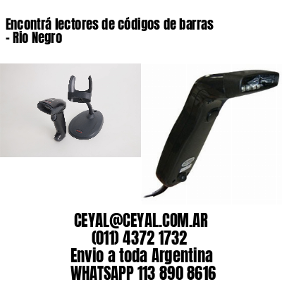 Encontrá lectores de códigos de barras – Rio Negro