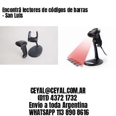 Encontrá lectores de códigos de barras – San Luis