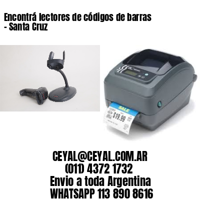 Encontrá lectores de códigos de barras – Santa Cruz