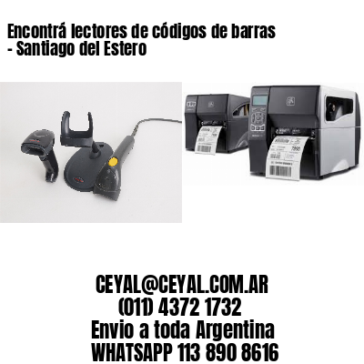 Encontrá lectores de códigos de barras – Santiago del Estero