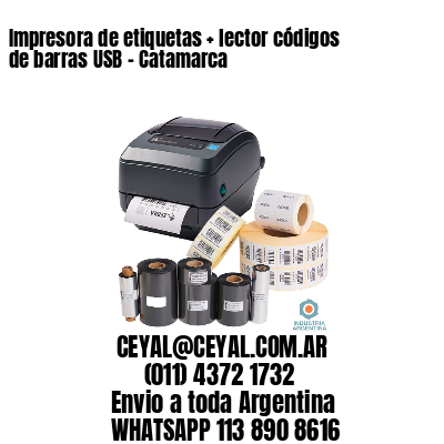 Impresora de etiquetas + lector códigos de barras USB – Catamarca