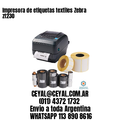 Impresora de etiquetas textiles Zebra zt230
