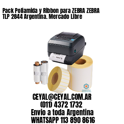 Pack Poliamida y Ribbon para ZEBRA ZEBRA TLP 2844 Argentina. Mercado Libre