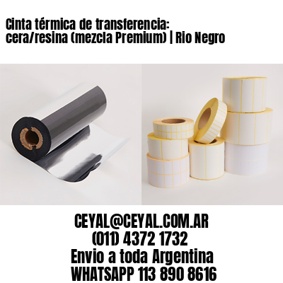 Cinta térmica de transferencia: cera/resina (mezcla Premium) | Rio Negro