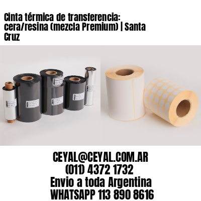 Cinta térmica de transferencia: cera/resina (mezcla Premium) | Santa Cruz