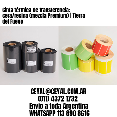 Cinta térmica de transferencia: cera/resina (mezcla Premium) | Tierra del Fuego