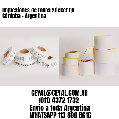 Impresiones de rollos Sticker QR Córdoba – Argentina